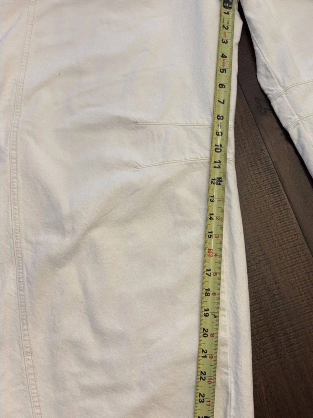 Free PeopleX We The People  Good Luck Mid Rise Barrel Jeans Milk Sz 32 NWT - Picture 10 of 12